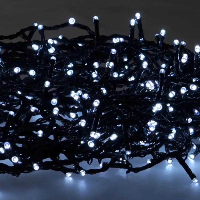 Guirnalda LED Extralink 200 LEDs blanco frío 10m + 3m IP44 interior/exterior