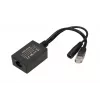 Extralink Inversor PoE 1 puerto, entrada 1x 1000Mb/s RJ45/conector hembra 10-30V, salida 48V