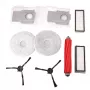 EXTRALINK kit de repuestos para Roborock Q Revo MaxV / Pro / S / Plus – set de 10 piezas con cepillo principal, cepillos laterales, filtros HEPA, mopas, bolsas de polvo y herramienta de limpieza