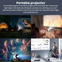 Proyector inteligente Extralink Smart Life ESP-Mini-V2BL, 200 ANSI, 720p, corrección automática de keystone, Android 11