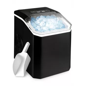 Extralink SmartLife Cube Ice Lite Máquina de hielo - 12 kg/24h, depósito de 1,8L, hielo en cubitos, negra