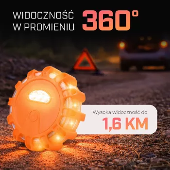 Extralink Smartlife luz de emergencia LED, USB-C, ámbar, IP67