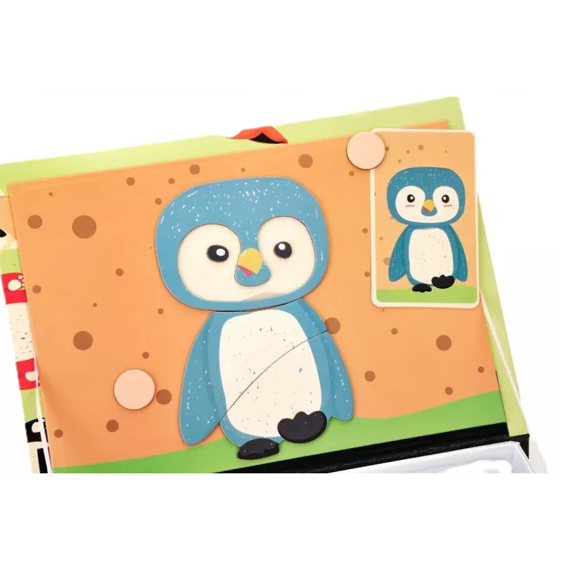 EXTRALINK TOYS Magnetic Puzzle Book Animals 68 piezas