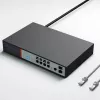 Extralink VICTOR switch gestionado Gigabit PoE+ de 8 puertos con 2 SFP, presupuesto 150W, L2+