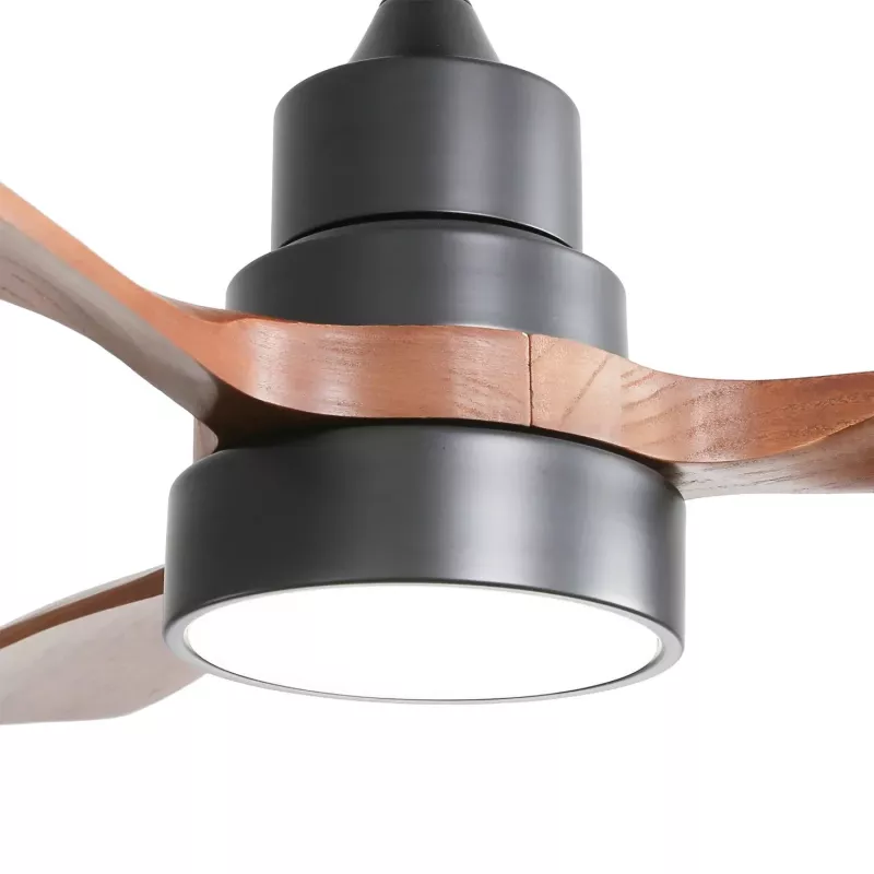 Extralink Walnut Dark 48 Ventilador de techo inteligente WiFi, Nogal oscuro, 122 cm, control por app