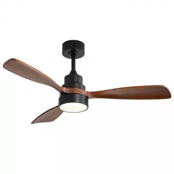 Extralink Walnut Dark 48 ventilador de techo inteligente WiFi, nogal oscuro, 122 cm, control por app