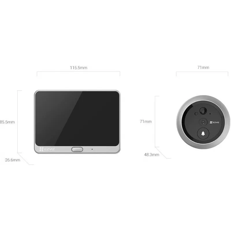 Ezviz CS-CP4 portero digital Wi-Fi 2MP con pantalla de 4,3