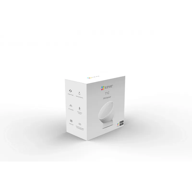 EZVIZ CS-T1C sensor de movimiento PIR inalámbrico, Zigbee 3.0, alcance 12m, blanco