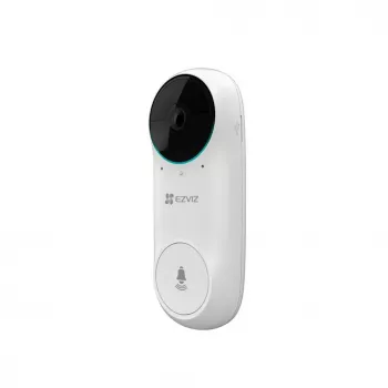EZVIZ DB2C timbre con vídeo inalámbrico 1080p Full HD, campo de visión de 160°, visión nocturna, audio bidireccional, IP65, con batería, compatible con Alexa/Google Assistant