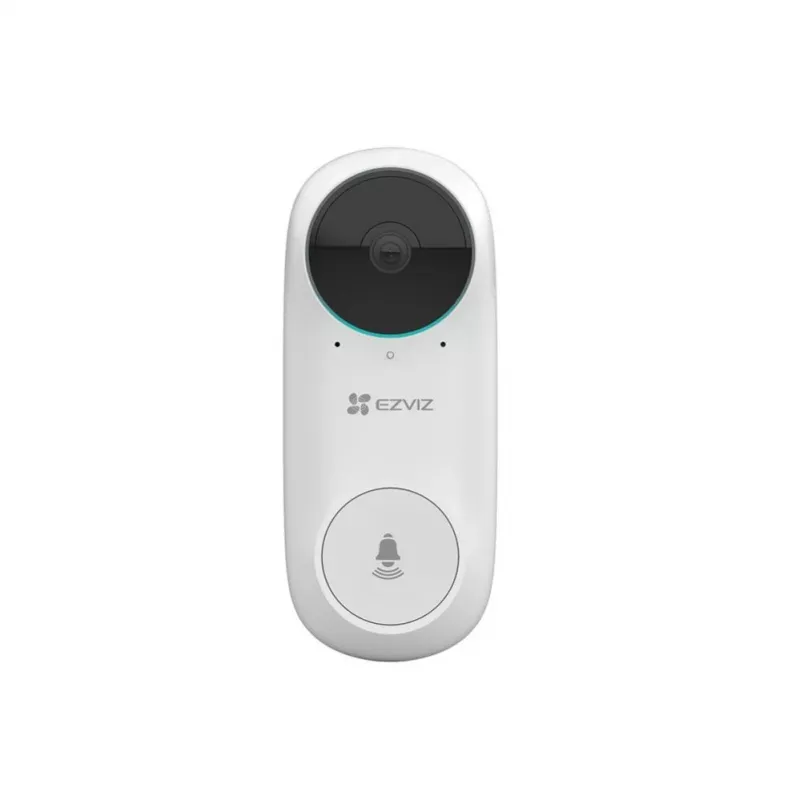 EZVIZ DB2C timbre con vídeo inalámbrico 1080p Full HD, campo de visión de 160°, visión nocturna, audio bidireccional, IP65, con batería, compatible con Alexa/Google Assistant