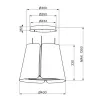 Faber Beat Titanium Matt F45 campana de pared, 45 cm, 630 m³/h, LED