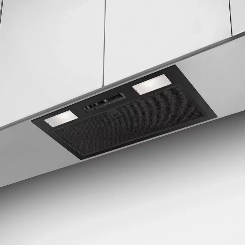 Faber Inka Smart C BK A52 Campana extractora integrada (52 cm, negra, 330 m³/h, LED)