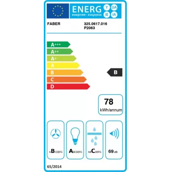 Faber Stilo Glass Smart A90 campana de pared con control por app Wi-Fi, 90 cm, acero inoxidable/cristal, energía A+, 700 m³/h