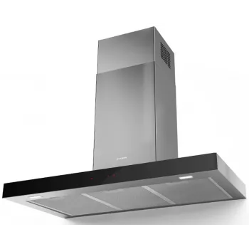 Faber Stilo Glass Smart A90 campana de pared con control por app Wi-Fi, 90 cm, acero inoxidable/cristal, energía A+, 700 m³/h