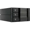 Fantec BP-SA2131 Módulo backplane SAS/SATA de 3 bahías para bahía de 5,25 pulgadas - Hot-Swap sin bandeja, ventilador de 70 mm, negro aluminio 2185