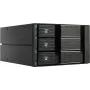 Fantec BP-SA2131 Módulo backplane SAS/SATA de 3 bahías para bahía de 5,25 pulgadas - Hot-Swap sin bandeja, ventilador de 70 mm, negro aluminio 2185