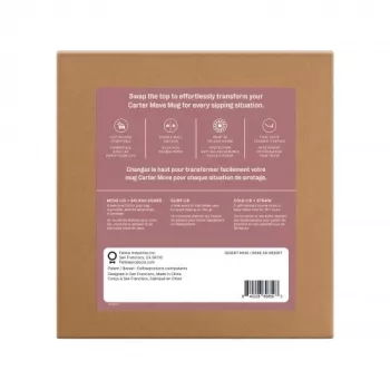 Fellow Carter Move Mug 3-in-1 473 ml vaso térmico con 3 tapas Powder Pink