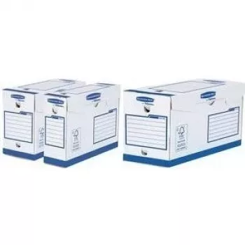 Fellowes Bankers Box Basic Heavy Duty A4+ caja de archivo azul, 100% cartón reciclado, certificado FSC 4472902
