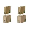 Fellowes BANKERS BOX EARTH caja de archivo, marrón, lomo 150 mm, cartón 100 % reciclado, solapa con cierre, 1 unidad (4473202)