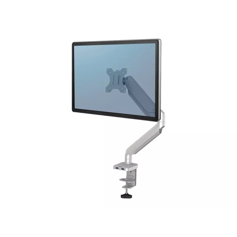 Soporte de monitor Fellowes Platinum Series - Brazo ajustable - Aluminio - Plata - Tamaño de pantalla hasta 68,6 cm (27 inch)