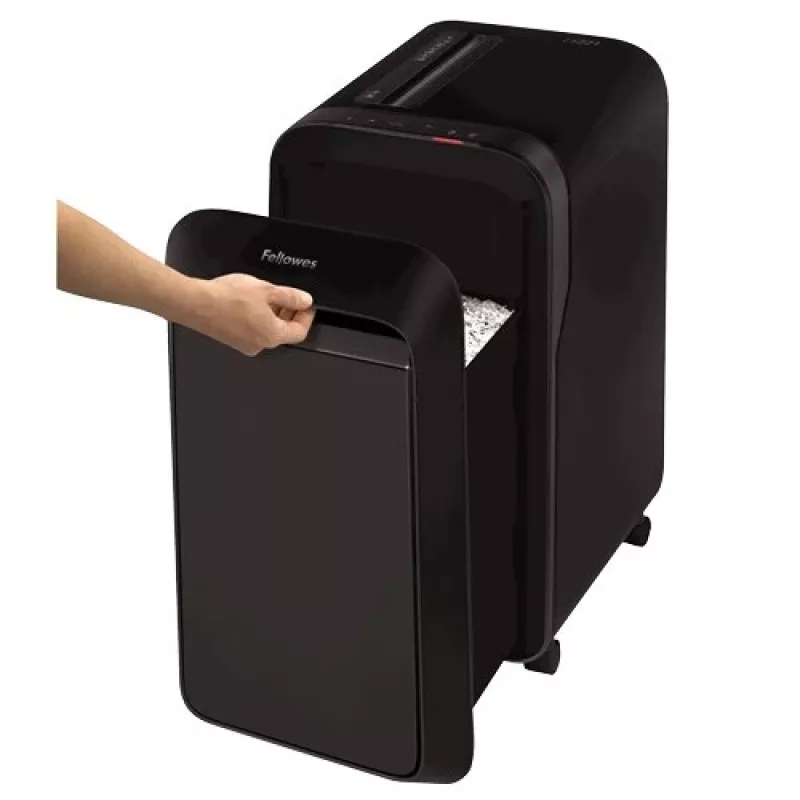 Fellowes Powershred LX221 destructora de documentos de microcorte, 17 hojas, seguridad P-5, depósito de 30L, negro 5050401