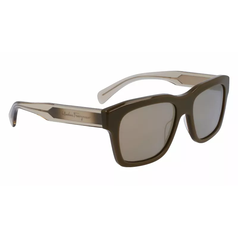 FERRAGAMO Gafas de sol de hombre SF1087S561832 Dark Havana gris 56/18/145 mm