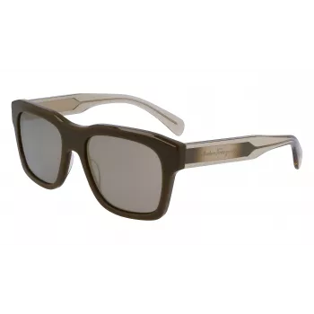FERRAGAMO Gafas de sol de hombre SF1087S561832 Dark Havana gris 56/18/145 mm