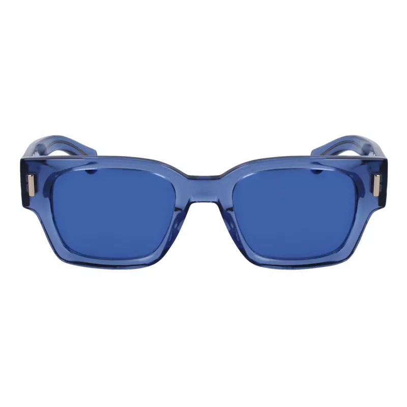 FERRAGAMO Gafas de sol para hombre SF2010S522143 - Montura rectangular de acetato, protección UV400, lentes de 52 mm