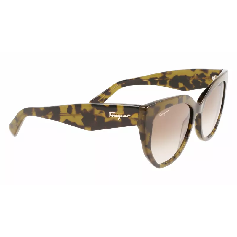 FERRAGAMO SF1061S-246 Mujer Gafas de sol Havana Acetato Marrón Degradado 56/18/145 mm
