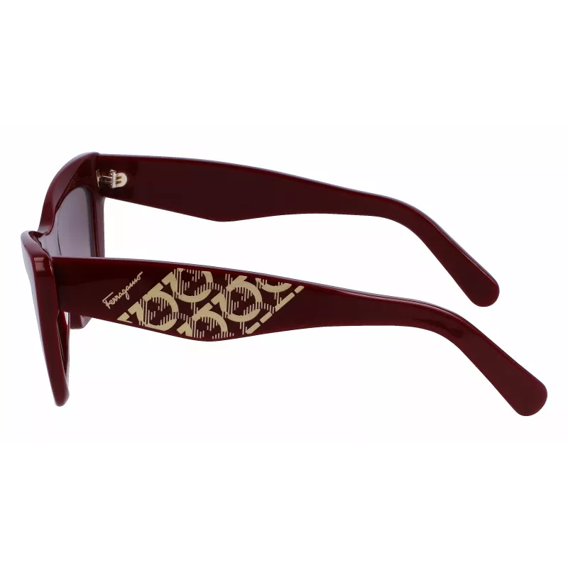 FERRAGAMO SF1081SE-603 Gafas de sol cat-eye para mujer burdeos marrón degradado 55 mm