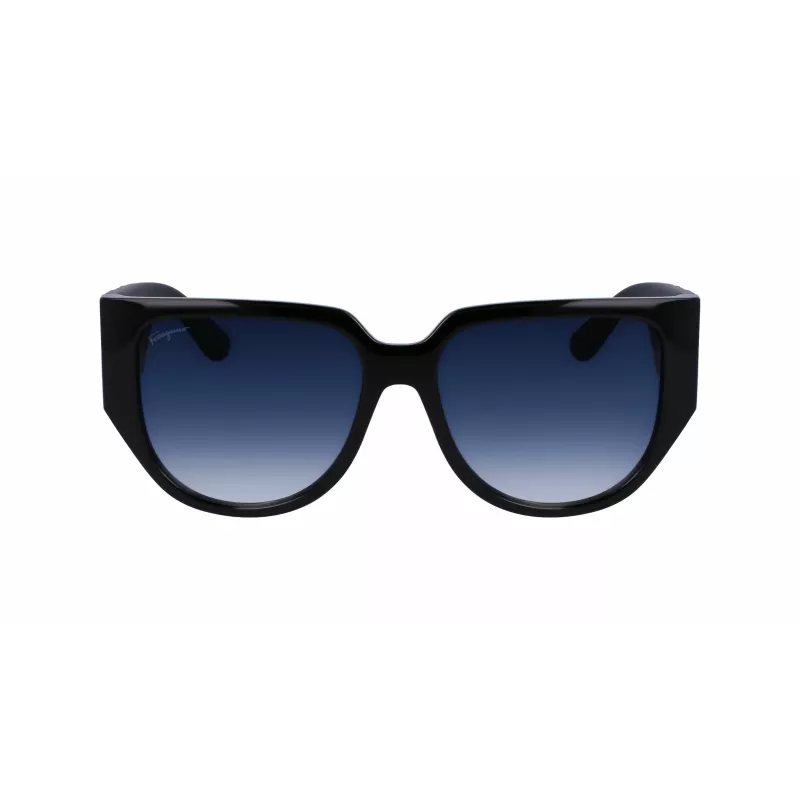 Ferragamo SF1088SE-001 Mujer Gafas de sol Butterfly Acetato Negro Gris 57mm