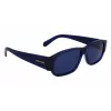 FERRAGAMO SF1109S571443 Gafas de sol de hombre, montura acetato negro mate, lentes policarbonato grises, 57 mm
