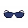 FERRAGAMO SF1109S571443 Gafas de sol de hombre, montura acetato negro mate, lentes policarbonato grises, 57 mm