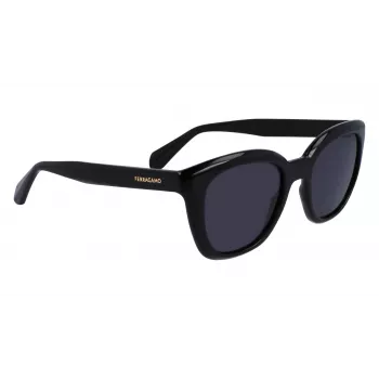 FERRAGAMO Gafas de sol mujer SF2000S522100 montura de acetato Havana lentes grises degradadas 52/21/145 mm