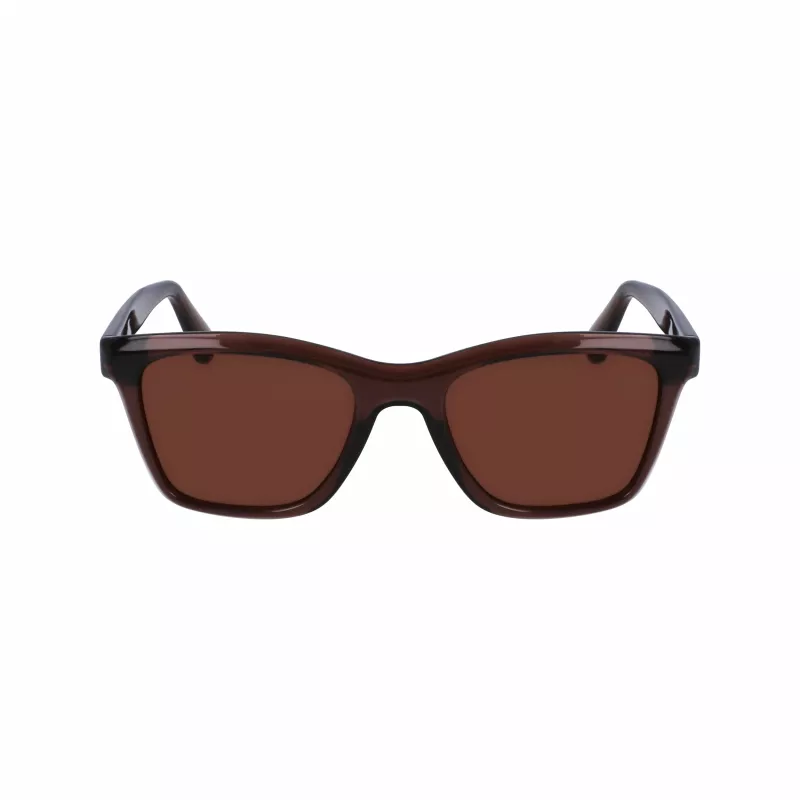FERRAGAMO SF2001S-232 Gafas de sol unisex Havana marrón montura acetato cuadrada lentes marrones 54/20/145 mm