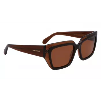 FERRAGAMO gafas de sol mujer SF2002S-233 habana acetato marrón degradado 55/18/140 mm