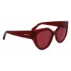 FERRAGAMO SF2004S-618 Gafas de sol mujer mariposa Havana acetato marrón lente degradada 53/18/140 mm