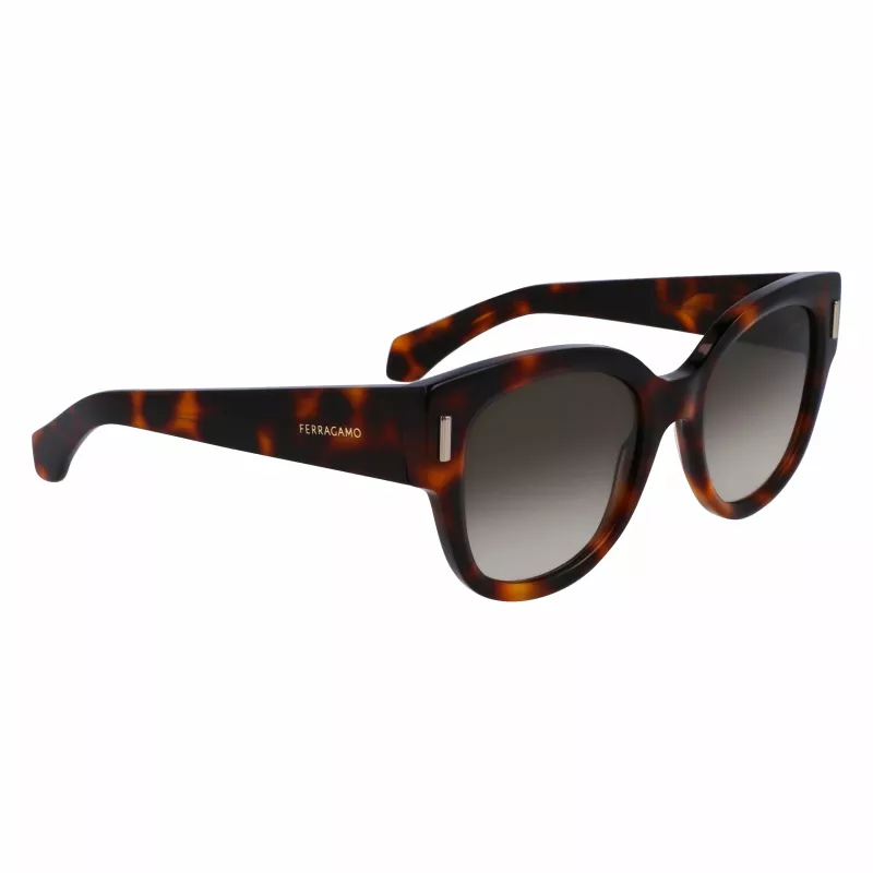 FERRAGAMO SF2007S-240 Gafas de sol de ojo de gato de mujer Havana marrón degradado 51mm