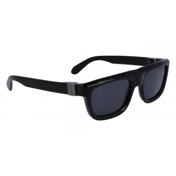 FERRAGAMO SF2009S-001 Gafas de sol hombre - Montura negra, lentes grises, 56/21/145 mm