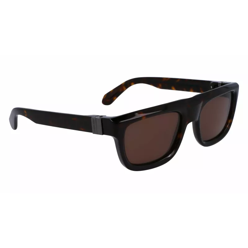 FERRAGAMO SF2009S-242 Gafas de sol cuadradas de acetato para hombre Havana marrón degradado 56/21/145 mm