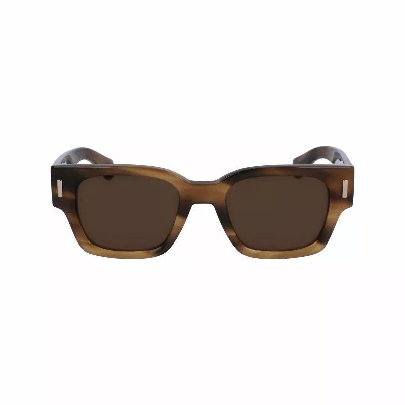 Ferragamo SF2010S-319 Gafas de sol hombre verde Havana cuadradas acetato 52mm