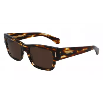 FERRAGAMO SF2011S-216 Gafas de sol hombre Dark Havana marrón degradado 53mm