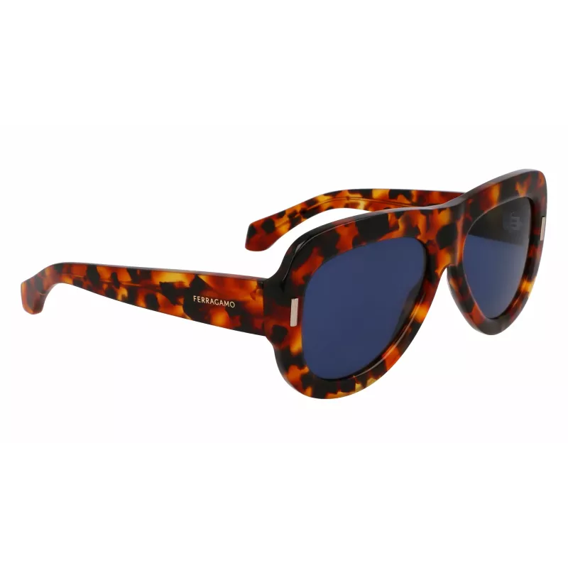 FERRAGAMO SF2029SE-240 Gafas de sol Butterfly para mujer Havana marrón degradado 57mm