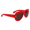 FERRAGAMO SF2029SE-600 Gafas de sol mujer - Dark Havana, cristales grises, 57 mm