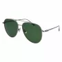 FERRAGAMO SF308S-44 Gafas de sol rectangulares de hombre - Montura acetato Havana marrón, lentes policarbonato grises, protección UV400