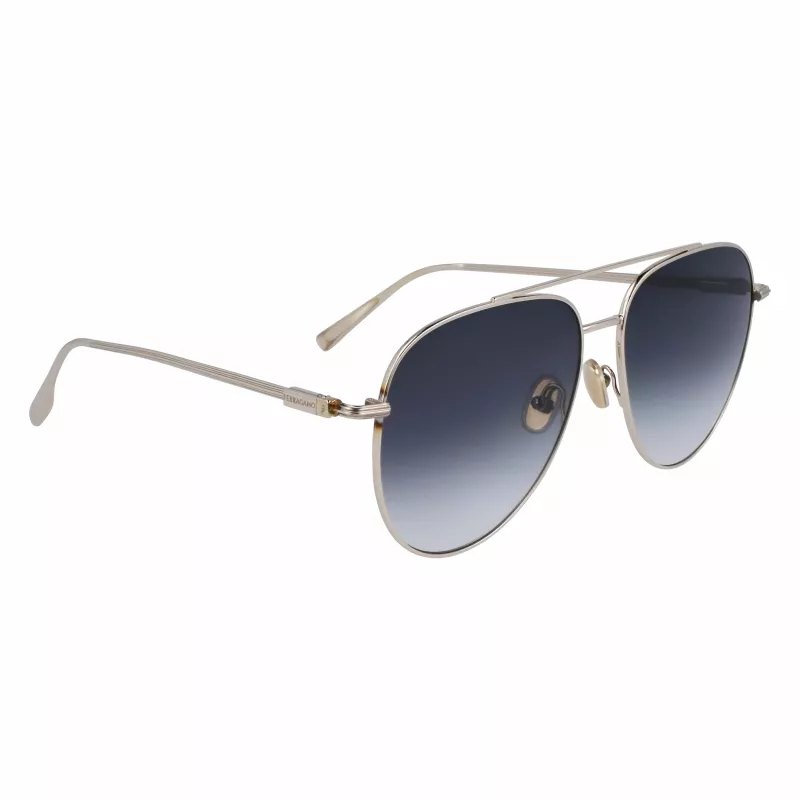 FERRAGAMO SF308S-715 gafas de sol hombre Havana marrón acetato 61mm