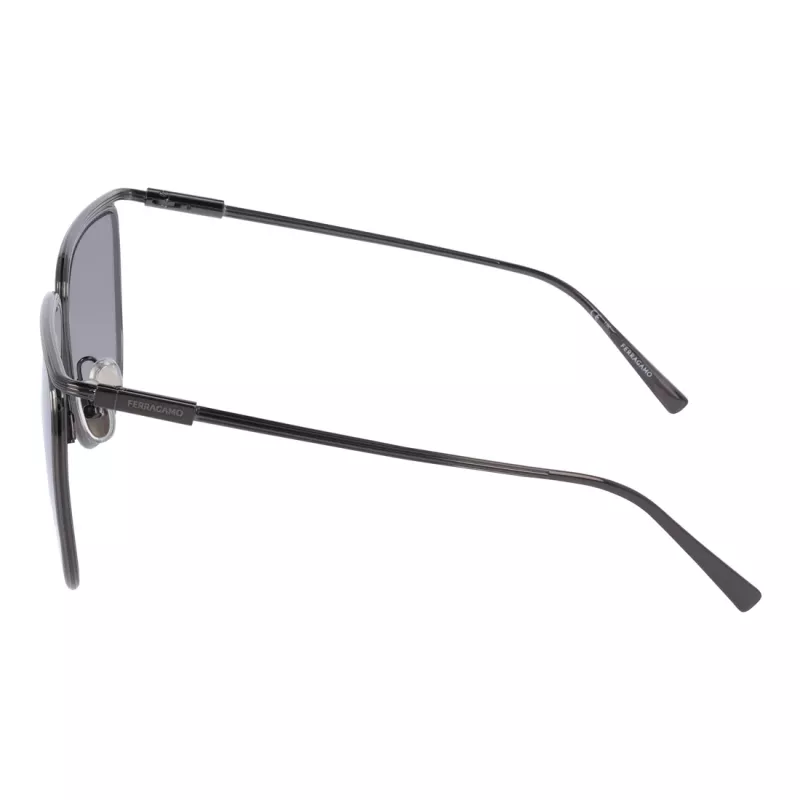 FERRAGAMO SF324S5816027 Gafas de sol para mujer Havana acetato montura cuadrada lentes marrón degradado 58mm