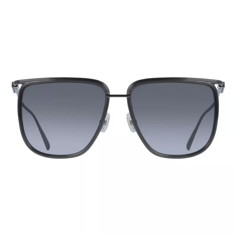 FERRAGAMO SF324S5816027 Gafas de sol para mujer Havana acetato montura cuadrada lentes marrón degradado 58mm