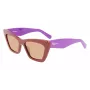 FERRAGAMO SF929S-209 Gafas de sol para mujer Havana Mariposa Acetato Marrón degradado 55/17/145 mm