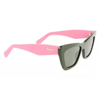 FERRAGAMO gafas de sol mujer SF929S-304 habana marrón rectangulares acetato 55 mm